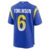 Tre'Vius Hodges-Tomlinson Los Angeles Rams Nike Team Game Jersey - - Detail View