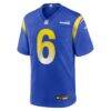Tre'Vius Hodges-Tomlinson Los Angeles Rams Nike Team Game Jersey - - Side View
