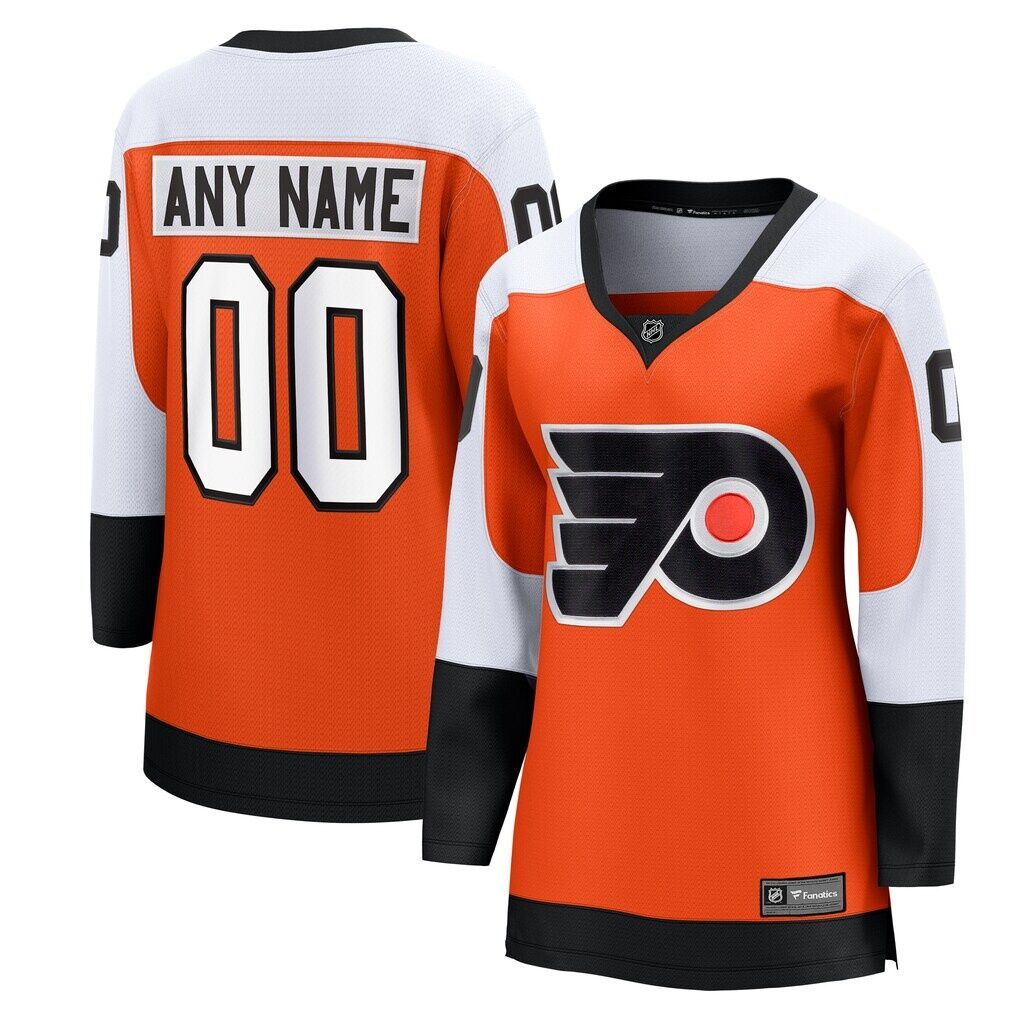 Philadelphia Flyers Fashion7 Women's Home Premier Breakaway Custom Jersey - Burnt Orange