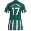 Alejandro Garnacho Manchester United adidas Women's 2023/24 Away Replica Player Jersey - Green - Detail View