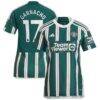 Alejandro Garnacho Manchester United adidas Women's 2023/24 Away Replica Player Jersey - Green - Front View