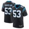 Claudin Cherelus Carolina Panthers Nike Team Game Jersey - Black - Front View