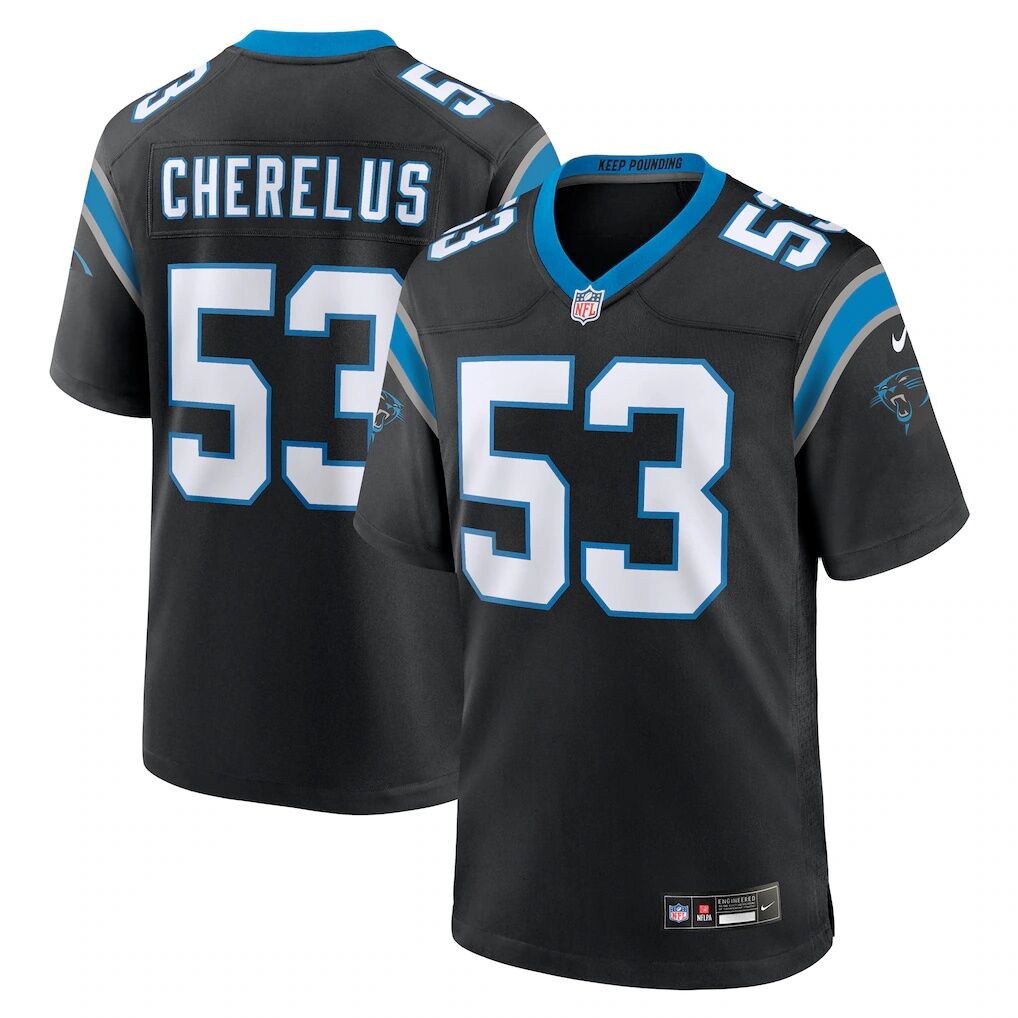 Claudin Cherelus Carolina Panthers Nike Team Game Jersey
