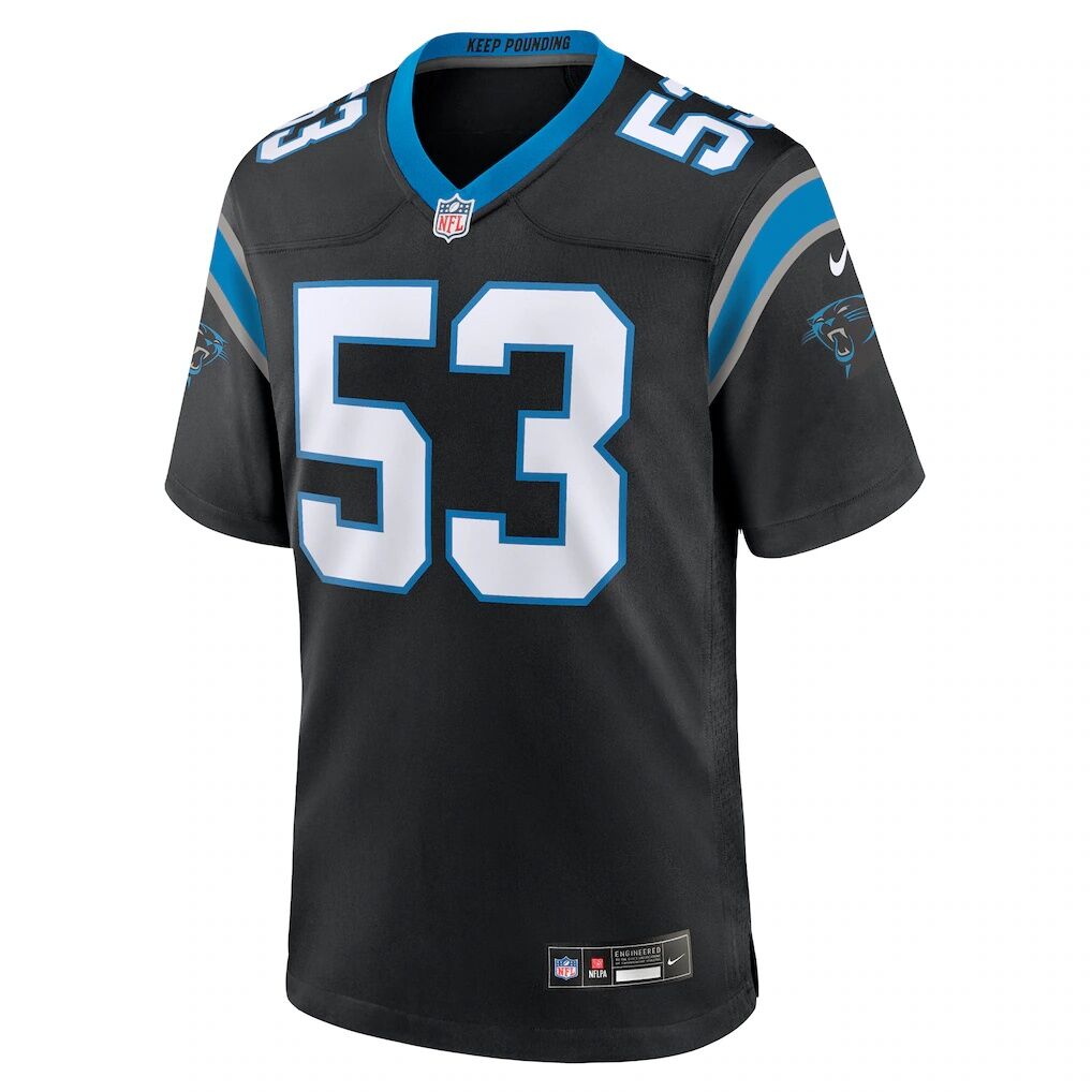 Claudin Cherelus Carolina Panthers Nike Team Game Jersey