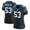 Claudin Cherelus Carolina Panthers Nike Women's Team Game Jersey - Black - Front View