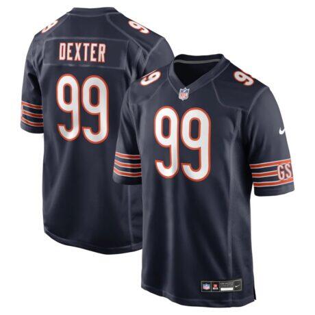 Gervon Dexter Sr Chicago Bears Nike Team Game Jersey - Navy - Front View