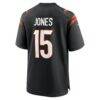 Charlie Jones Cincinnati Bengals Nike Team Game Jersey - Black - Side View