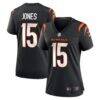 Charlie Jones Cincinnati Bengals Nike Women's Team Game Jersey - Black - Front View