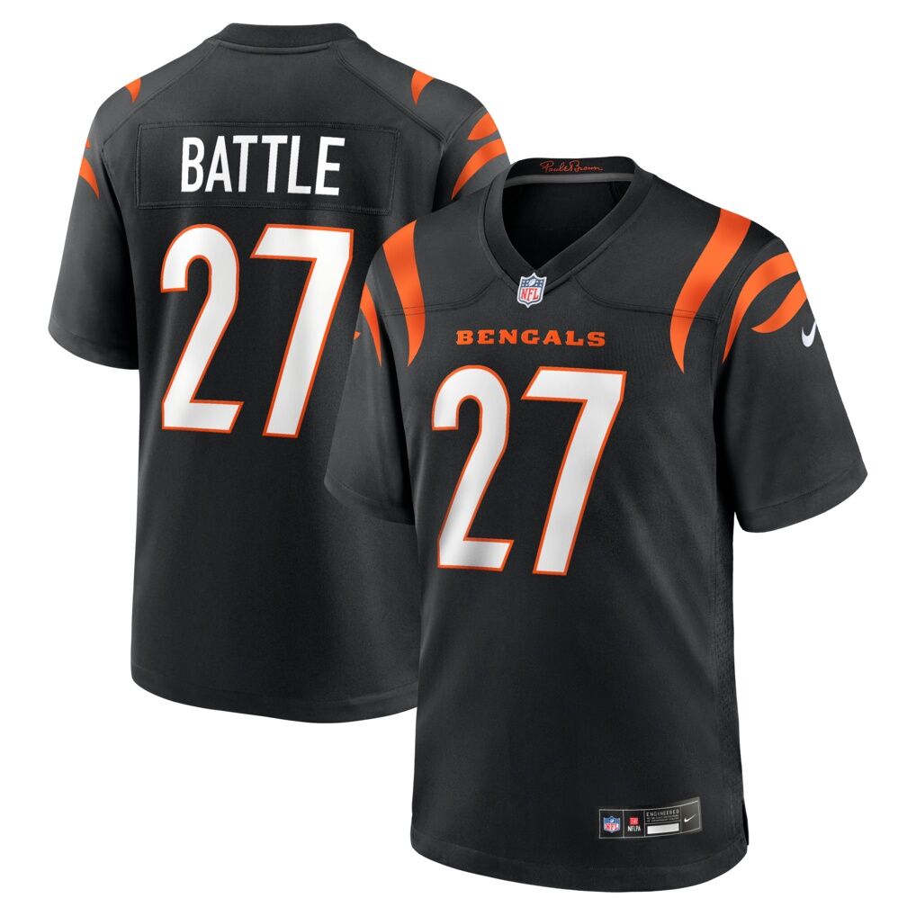 Jordan Battle Cincinnati Bengals Nike Team Game Jersey