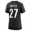 Jordan Battle Cincinnati Bengals Nike Women's Team Game Jersey - Black - Detail View