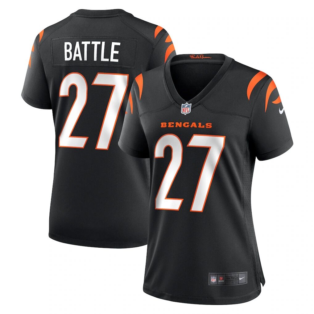 Jordan Battle Cincinnati Bengals Nike Women’s Team Game Jersey