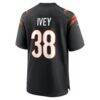 DJ Ivey Cincinnati Bengals Nike Team Game Jersey - Black - Detail View