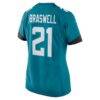 Christian Braswell Jacksonville Jaguars Nike Women's Team Game Jersey - Teal - Detail View