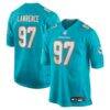 Rashard Lawrence Miami Dolphins Nike Team Game Jersey - - Front View