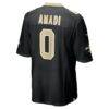 Ugo Amadi New Orleans Saints Nike Team Game Jersey - Black - Detail View
