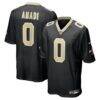 Ugo Amadi New Orleans Saints Nike Team Game Jersey - Black - Front View
