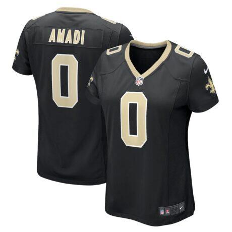Ugo Amadi New Orleans Saints Nike Women's Team Game Jersey - Black - Front View