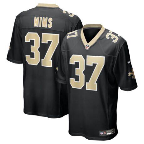 Jordan Mims New Orleans Saints Nike Team Game Jersey - Black - Front View