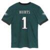 Jalen Hurts Philadelphia Eagles Nike Toddler Game Jersey - Midnight Green - Detail View