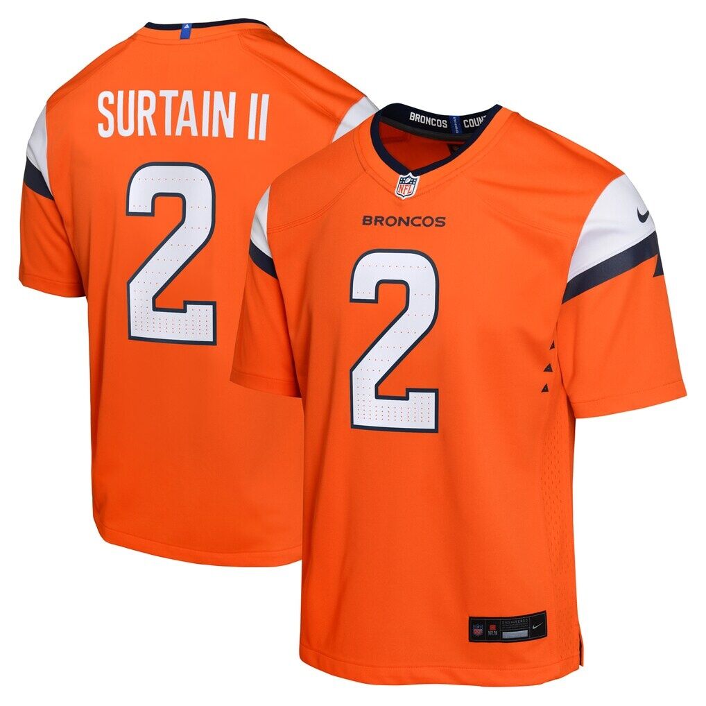 Patrick Surtain II Denver Broncos Nike Youth Game Jersey