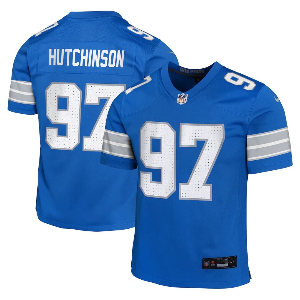 Aidan Hutchinson Detroit Lions Nike Youth Game Jersey