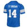 Amon-Ra St. Brown Detroit Lions Nike Youth Game Jersey - Blue - Detail View