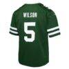 Garrett Wilson New York Jets Nike Youth Game Jersey - Green - Detail View