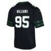 Quinnen Williams New York Jets Nike Youth Game Jersey - Black - Detail View