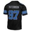 Aidan Hutchinson Detroit Lions Nike Youth Game Jersey - Black - Detail View