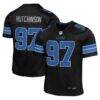 Aidan Hutchinson Detroit Lions Nike Youth Game Jersey - Black - Front View