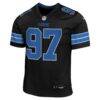 Aidan Hutchinson Detroit Lions Nike Youth Game Jersey - Black - Side View