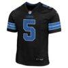 David Montgomery Detroit Lions Nike Youth Game Jersey - Black - Side View