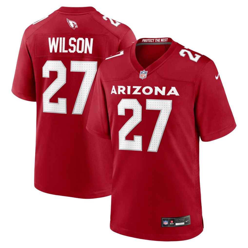 Divaad Wilson Arizona Cardinals Nike Team Game Jersey -  Cardinal