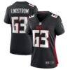 Chris Lindstrom Atlanta Falcons Nike Women's Team Game Jersey - Black - Front View