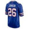 Ty Johnson Buffalo Bills Nike Team Game Jersey - - Detail View