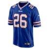 Ty Johnson Buffalo Bills Nike Team Game Jersey - - Side View