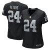 Marcus Peters Las Vegas Raiders Nike Women's Team Game Jersey - Black - Front View