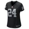 Marcus Peters Las Vegas Raiders Nike Women's Team Game Jersey - Black - Side View