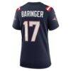 Bryce Baringer New England Patriots Nike Women's Game Jersey - Navy - Detail View