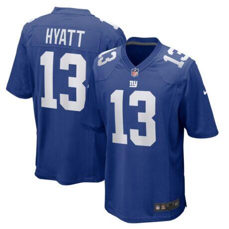 Jalin Hyatt New York Giants Nike Team Game Jersey - Royal - Front View