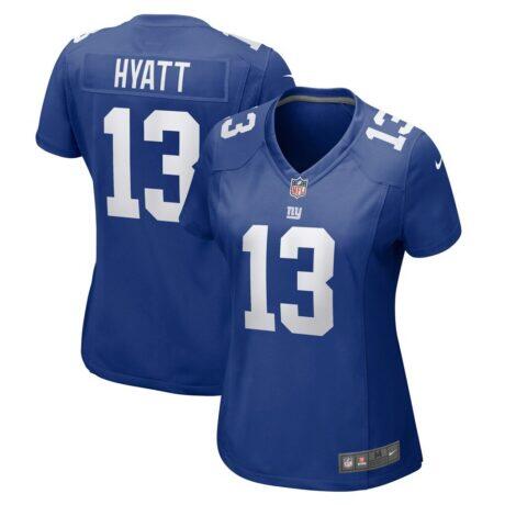 Jalin Hyatt New York Giants Nike Women's Team Game Jersey - - Front View