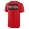 Chicago Bulls Stellar Personalized Name & Number T-Shirt - Red - Side View