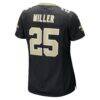 Kendre Miller New Orleans Saints Nike Women's Team Game Jersey - Black - Detail View