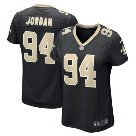 Cameron Jordan New Orleans Saints Nike Women's Team Game Jersey - Black - Front View