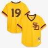 Tony Gwynn San Diego Padres Mitchell & Ness Authentic Batting Practice Jersey - Gold - Front View