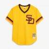 Tony Gwynn San Diego Padres Mitchell & Ness Authentic Batting Practice Jersey - Gold - Side View