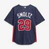 John Smoltz Atlanta Braves Mitchell & Ness Authentic Batting Practice Jersey - Navy - Detail View