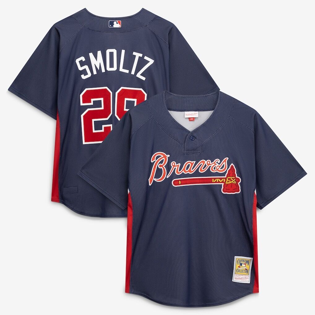 John Smoltz Atlanta Braves Mitchell & Ness Authentic Batting Practice Jersey