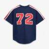 Carlton Fisk Chicago White Sox Mitchell & Ness Authentic Batting Practice Jersey - Navy - Detail View