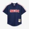 Carlton Fisk Chicago White Sox Mitchell & Ness Authentic Batting Practice Jersey - Navy - Side View
